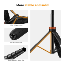 K&F Concept Mini Tripod, Okostelefon Állvány /Utazóállvány (158cm) tripod