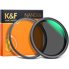 K&amp;FConcept K&amp;F Concept 49mm ND2-ND32 Variálható Mágneses-ND-szűrő - Nano-X Állítható Natural Density &quot;No X&quot; Filter objektív szűrő
