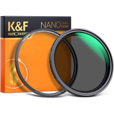 K&amp;FConcept K&amp;F Concept 55mm ND2-ND32 Variálható Mágneses-ND-szűrő - Nano-X Állítható Natural Density &quot;No X&quot; Filter objektív szűrő