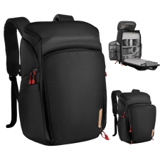 K-F CONCEPT Alpha Air fotós hátizsák 25L fekete piros fotós táska, koffer