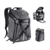K&F Concept Alpha Backpack 25 literes, fotós hátizsák, vízálló, szürke