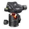  K&F Concept BH-25L állvány gömbfej, 25mm, 8kg teherbírás, vízmérték, arca swiss, 3/8-1/4