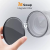  K&F Concept mágneses adapter + MCUV + CPL  + ND1000 szűrő, vízlepergető, karcálló, + tok, 49mm