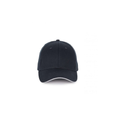 K-UP 6 paneles baseball sapka szendvics ellenzővel KP185, Navy/White