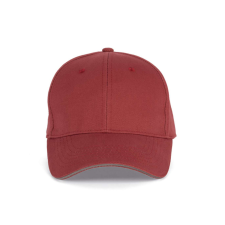 K-UP Baseball sapka, KP011, 6 paneles, Terracotta Red/Slate Grey férfi sapka