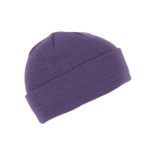 K-UP KP031 kötött duplafalu unisex sapka K-UP, Purple-U munkaruha