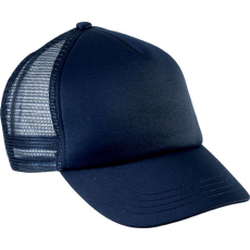 K-UP KP143 gyerek, hálós baseball sapka 5 paneles K-UP, Navy-U