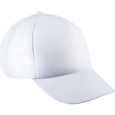 K-UP KP143 gyerek, hálós baseball sapka 5 paneles K-UP, White-U gyerek sapka