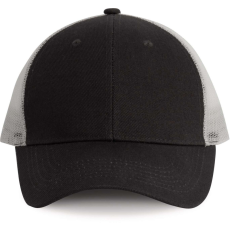 K-UP KP158 hálós baseball sapka hat paneles, poliészter K-UP, Dark Grey/Light Grey-U