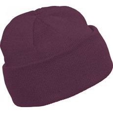 K-UP Uniszex sapka K-UP KP031 Beanie -Egy méret, Burgundy