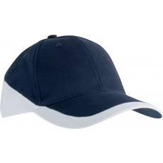 K-UP Uniszex sapka K-UP KP045 Racing - Two-Tone 6 panel Cap -Egy méret, Navy/Red
