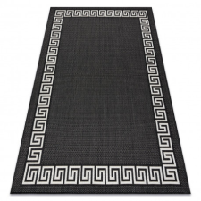  Kab. Fonott sizal flat szőnyeg 49373690 Görög fekete / krém 140x200 cm lakástextília