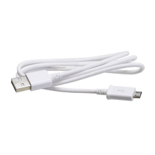 Kábel: Samsung ECB-DU4AWE - 1 méter USB / MicroUSB fehér gyári adatkábel kábel és adapter