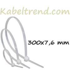 Kábel-Trend Oldható kábelkötegelő-gyorskötöző 300x7.6 mm natúr RTC-300ML barkácsolás, csiszolás, rögzítés