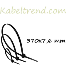 Kábel-Trend Oldható kábelkötegelő-gyorskötöző 370x7.6 mm Fekete RTC-370MLB barkácsolás, csiszolás, rögzítés