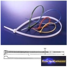  kábelkötegelő 250x3,5mm fehér villanyszerelés
