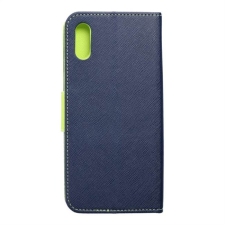 KABURY Fancy flipes tok Xiaomi redmi 9A sötétkék / lime telefontok tok és táska