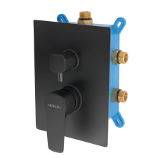 Kád csaptelep Novaservis Metalia 58 vakolat alatti résszel együtt fekete BOX58051RX,5 csaptelep