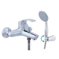 Kád csaptelep RAV SLEZÁK MISSISSIPPI zuhanyszettel együtt 100 mm króm MS054.02 csaptelep