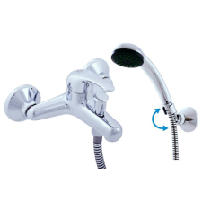 Kád csaptelep RAV SLEZÁK SÁZAVA zuhanyszettel együtt 100 mm króm SA054.02 csaptelep