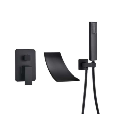  Kádcsaptelep, Blackswan, M3 típus, matt fekete modell, mérete 18 cm csaptelep