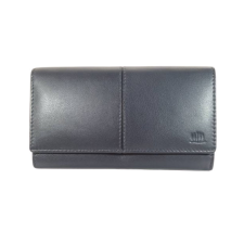 Kadro Carelli Nagyméretű női bőr pénztárca kék színben pénztárca
