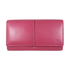 Kadro Carelli Nagyméretű női bőr pénztárca pink színben