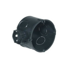  Kaiser 1055-41 1-es kerek 60mm műanyag fekete süllyesztett szerelvénydoboz villanyszerelés