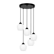  KAJA K-5602 ABRO Fekete Színű Függeszték 5xE27 15W IP20 világítás
