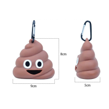  Kaki Emoji zacskótartó kutyapiszokhoz kutyafelszerelés