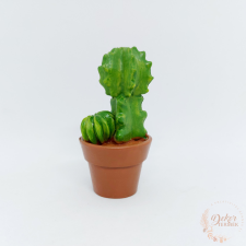  Kaktusz cserépben - poly dekorációs kellék