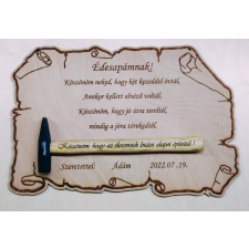  Kalapácsos szülőköszöntő tábla 2 dekorációs kellék
