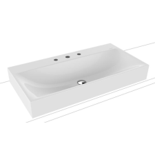 Kaldewei Silenio mosdótál 90x46 cm négyszögletes fehér 904206273001 fürdőkellék