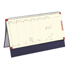 Kalendart Naptár Kft. TopTimer C051 álló asztali naptár, 2026, vágott jegyzettömbbel, KÉK határidőnapló