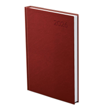 Kalendart Naptár Kft. TopTimer Határidőnapló 2026, E011 B5 (Heti beoszt.) BORDÓ határidőnapló