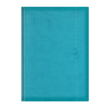 Kalendart Naptár Kft. TopTimer Határidőnapló 2026, L021 A5 (Napi beoszt.) TÜRKIZ határidőnapló