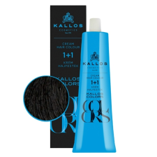 Kallos Hajfesték 1+1 60ml 1N - Fekete hajfesték, színező