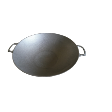Kályhaház Cseh Öntöttvas Wok tál 36,5 cm - Fogantyúval edény