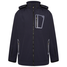 KAM kabát férfi KV39 softshell plus size, 5XL Sötétkék férfi kabát, dzseki