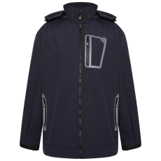  KAM kabát férfi KV39 softshell plus size, 7XL Sötétkék