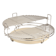 Kamado Kamado M grillrács rendszer + deflektor / indirekt sütőkő kerti sütés és főzés
