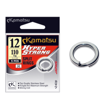 Kamatsu hyper strong split ring k-2199 stainless steel 4.5mm 21kg horgászkiegészítő