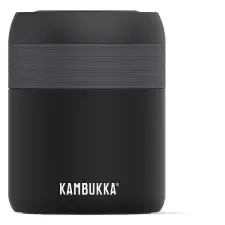 Kambukka Bora ételtermosz, matt fekete, 600 ml termosz