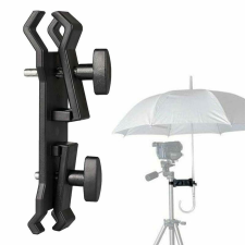  Kamera Esernyőtartó klip - Fotós tripod állvány esernyő rögzítő kar tripod