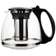 Kamille , üveg, rozsdamentes acél szűrővel, 1100 ml vízforraló és teáskanna