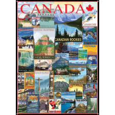 Kanada utazási plakát kirakós játék 1000 darabból puzzle, kirakós