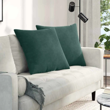  Kanapé párnák 2 pcs Sötétzöld 60 x 60 cm Bársonyos szövet lakástextília