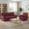  Kanapé Szett 2 db Bordó Szövet