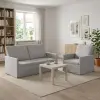  Kanapé Szett 2 pcs Felhőszürke Szövet