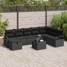  Kanapé Szett párnával 6 pcs polirattan kerti bútor